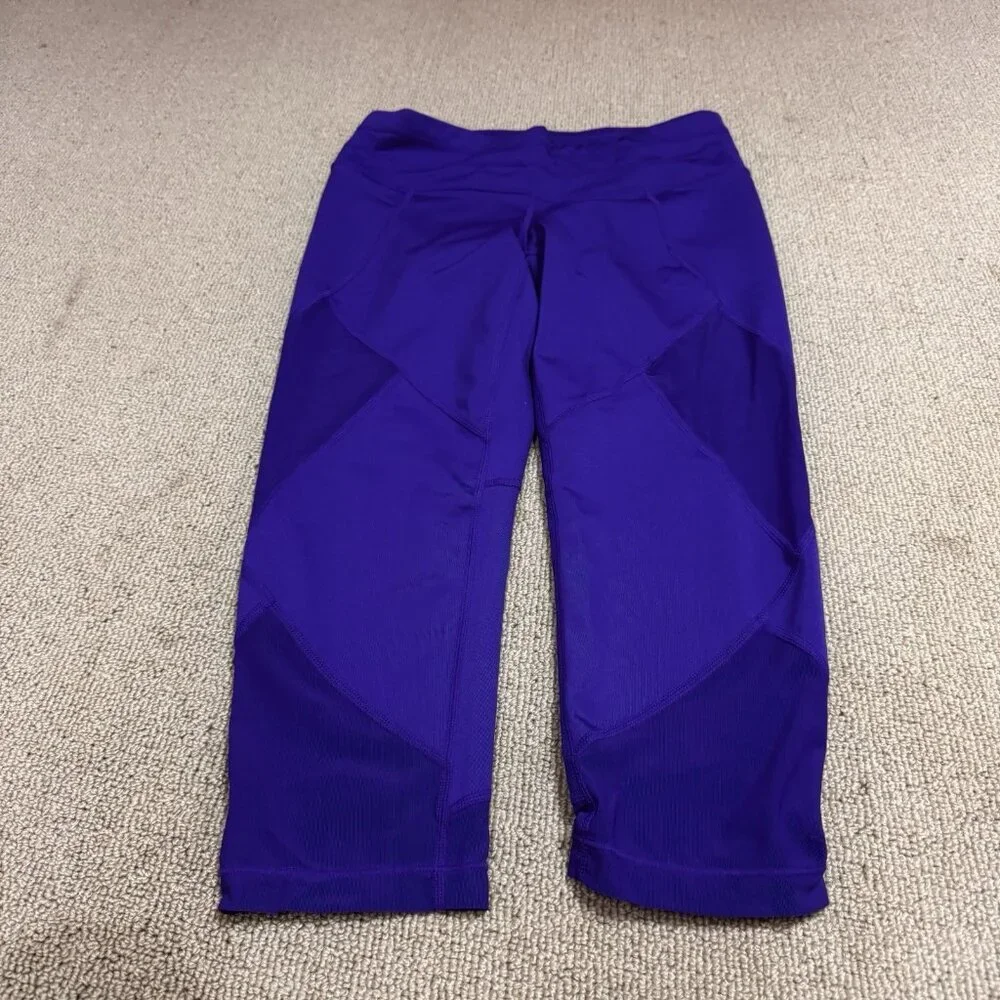 Athleta Leggings Purple Cropped Skinny Leg Women’s Size Small - Picture 5 of 11